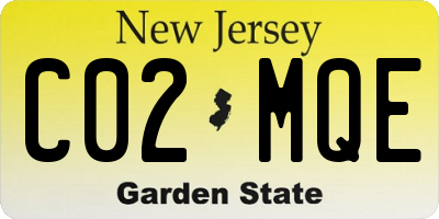 NJ license plate C02MQE