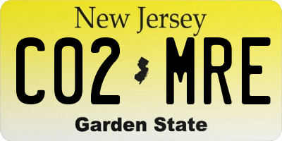 NJ license plate C02MRE