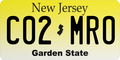 NJ license plate C02MRO