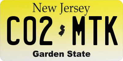 NJ license plate C02MTK