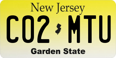 NJ license plate C02MTU