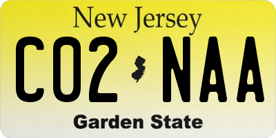 NJ license plate C02NAA