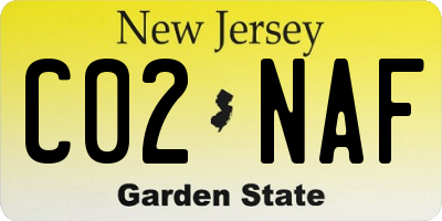 NJ license plate C02NAF