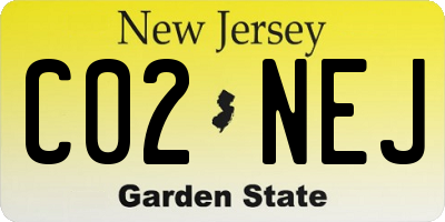 NJ license plate C02NEJ