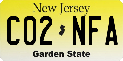 NJ license plate C02NFA
