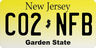 NJ license plate C02NFB