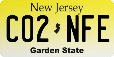 NJ license plate C02NFE