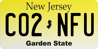 NJ license plate C02NFU