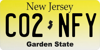 NJ license plate C02NFY