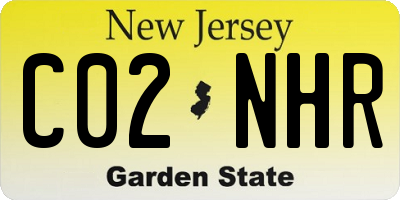 NJ license plate C02NHR