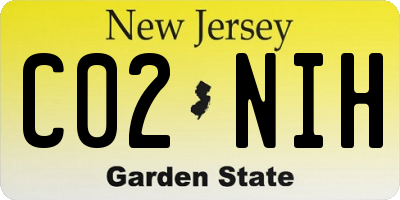 NJ license plate C02NIH