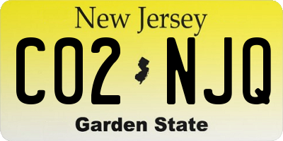 NJ license plate C02NJQ
