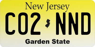 NJ license plate C02NND