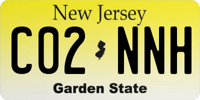 NJ license plate C02NNH