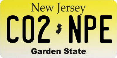 NJ license plate C02NPE