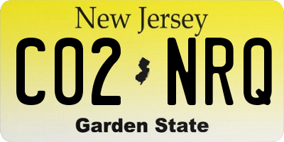 NJ license plate C02NRQ