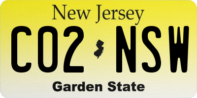 NJ license plate C02NSW