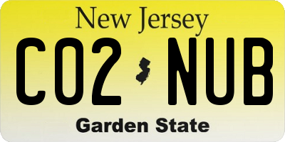 NJ license plate C02NUB