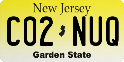 NJ license plate C02NUQ
