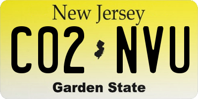 NJ license plate C02NVU