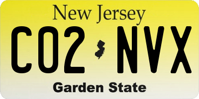NJ license plate C02NVX
