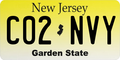 NJ license plate C02NVY