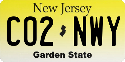 NJ license plate C02NWY
