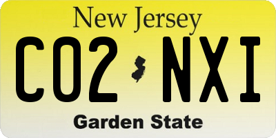 NJ license plate C02NXI