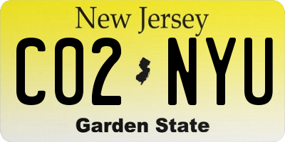 NJ license plate C02NYU