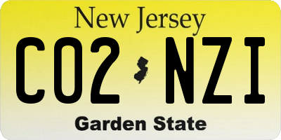 NJ license plate C02NZI