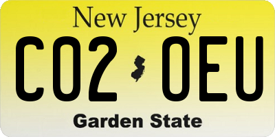 NJ license plate C02OEU