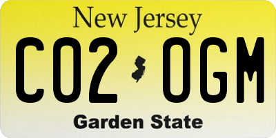 NJ license plate C02OGM