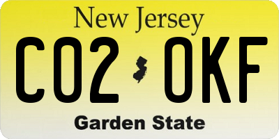 NJ license plate C02OKF