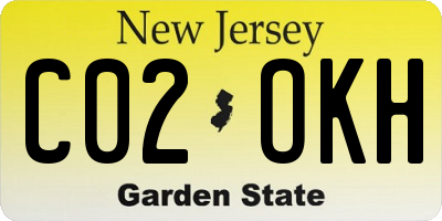 NJ license plate C02OKH