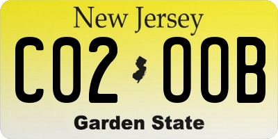 NJ license plate C02OOB