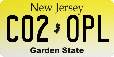 NJ license plate C02OPL