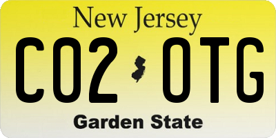 NJ license plate C02OTG