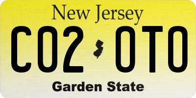 NJ license plate C02OTO