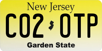 NJ license plate C02OTP