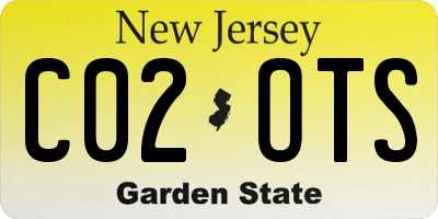 NJ license plate C02OTS