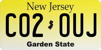 NJ license plate C02OUJ