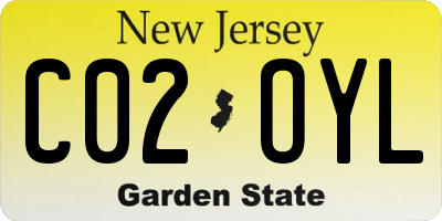 NJ license plate C02OYL