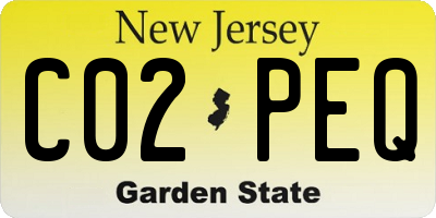 NJ license plate C02PEQ