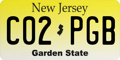 NJ license plate C02PGB