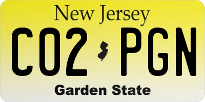NJ license plate C02PGN
