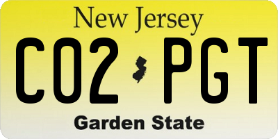 NJ license plate C02PGT