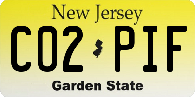NJ license plate C02PIF