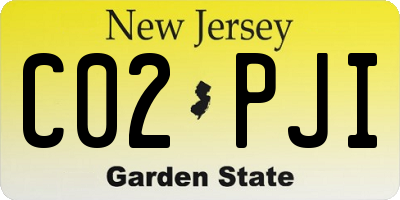 NJ license plate C02PJI