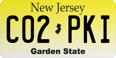 NJ license plate C02PKI