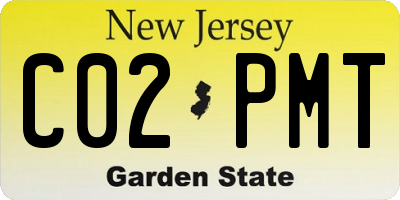 NJ license plate C02PMT